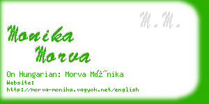 monika morva business card